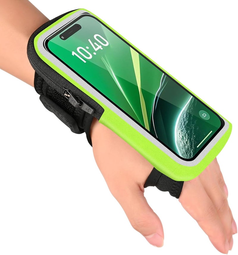Kebrela Wrist Phone Holder for Running, Forearm Armbands, Running Armband with Card Slot for iPhone Pro Max Plus (16/15/14/13/12/11/X/XR), for Galaxy S24/S10, Wristband Up to 7.0'' Phone - Image 1